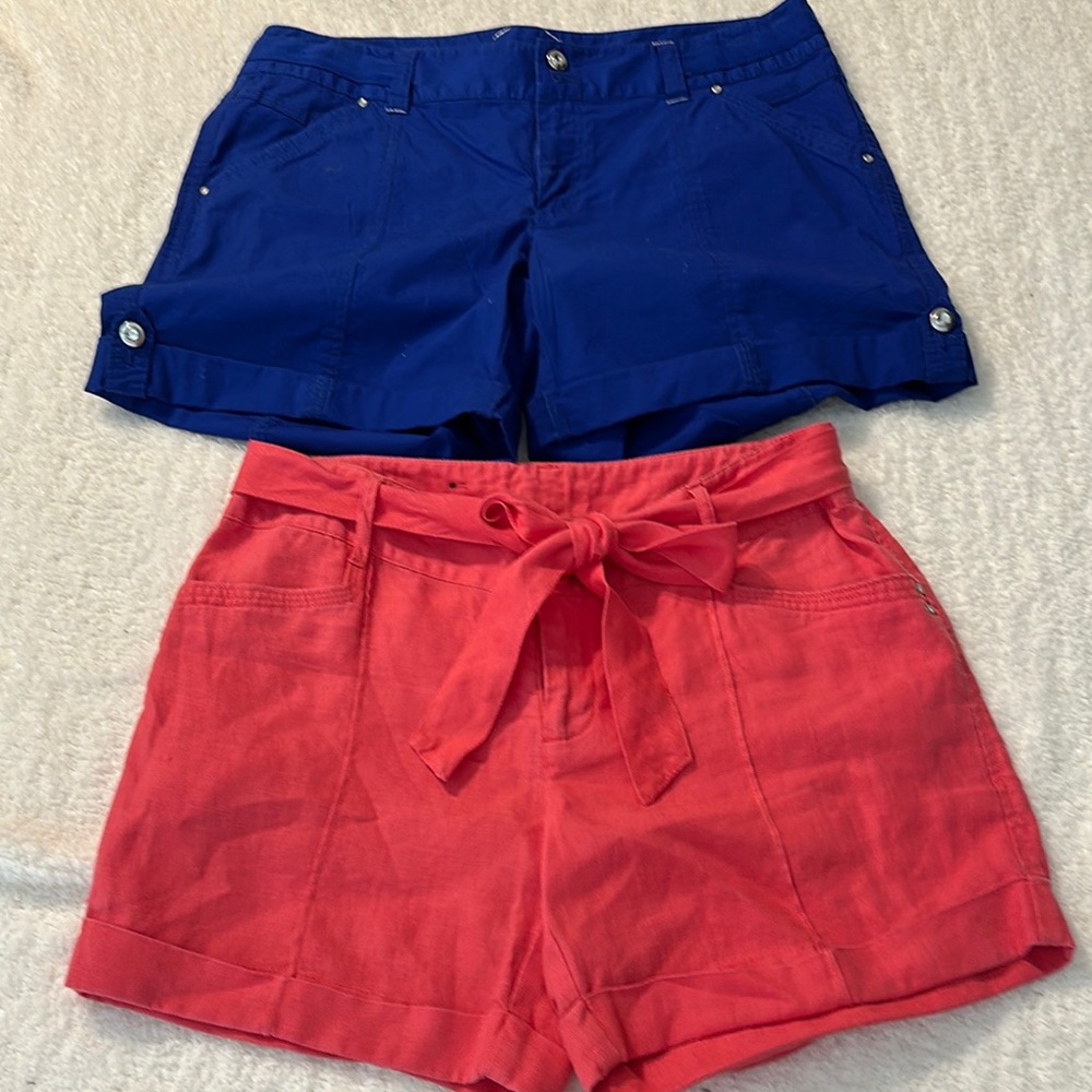INC Women's short. Blue and orange Set.